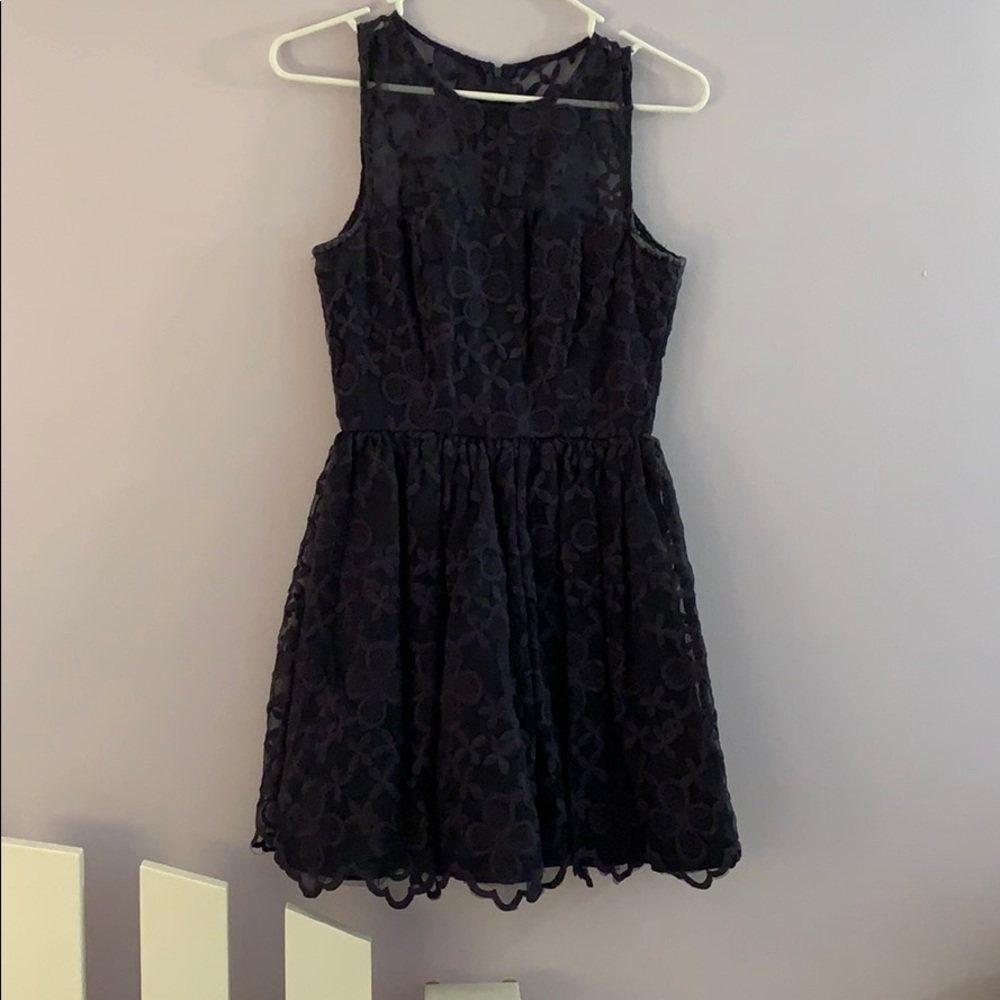Navy blue lace dress